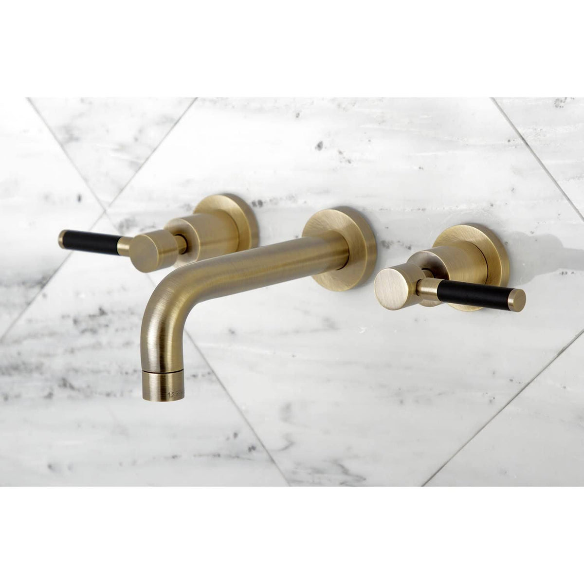 2-Handle Wall Mount Bathroom Faucet, Polished Nickel O983015
