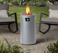 28-inch Tall Propane Gas Outdoor Fire Pit, Matte Black T642574