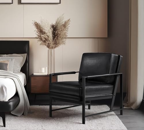 Light Brown PU Leather Armchair Set of 2 T431