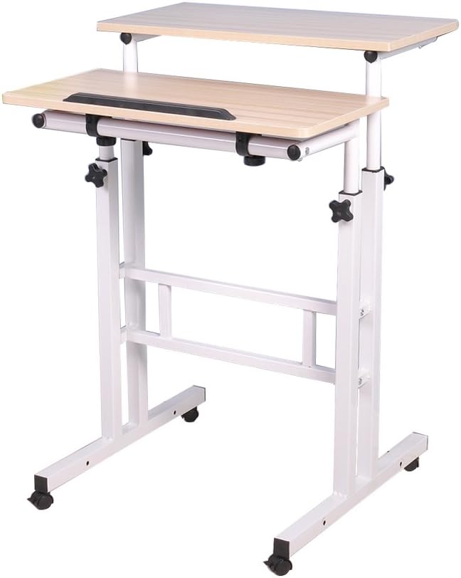 Mobile Stand Up Desk with Wheels V572255