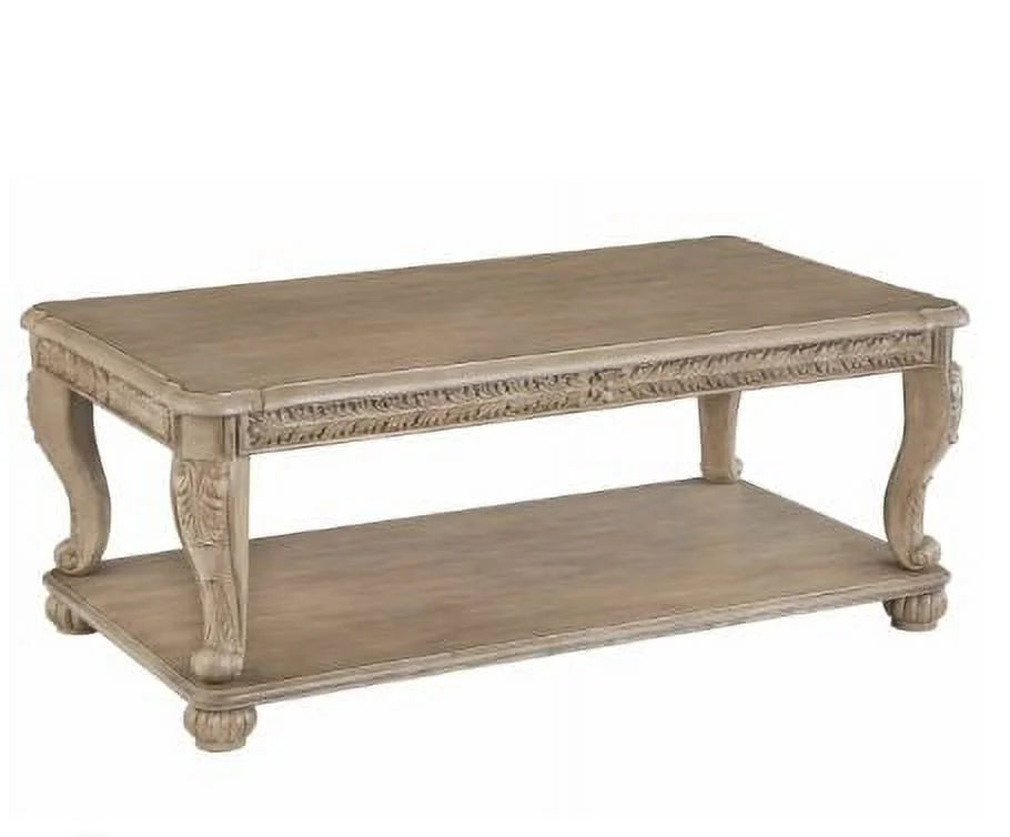 Light Brown Rectangular Cocktail Table J714572