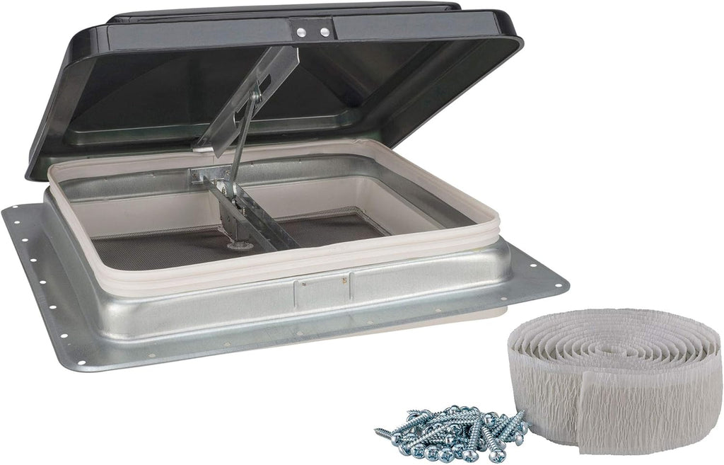 14 RV Camper Trailer Universal Smoke Color Cargo Roof Vent J927