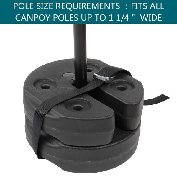Black Water Fillable Weight Plates for Tent Canopy B8492