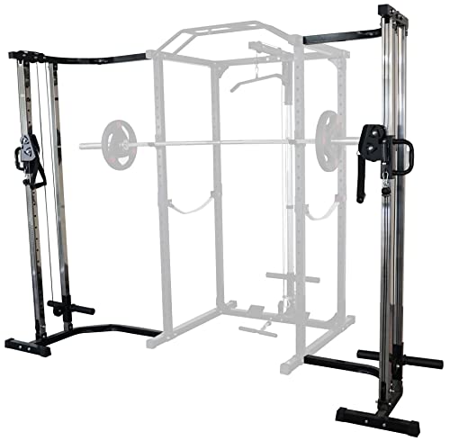 Adjustable Power Cage with J-Hooks and Safety Straps A43607