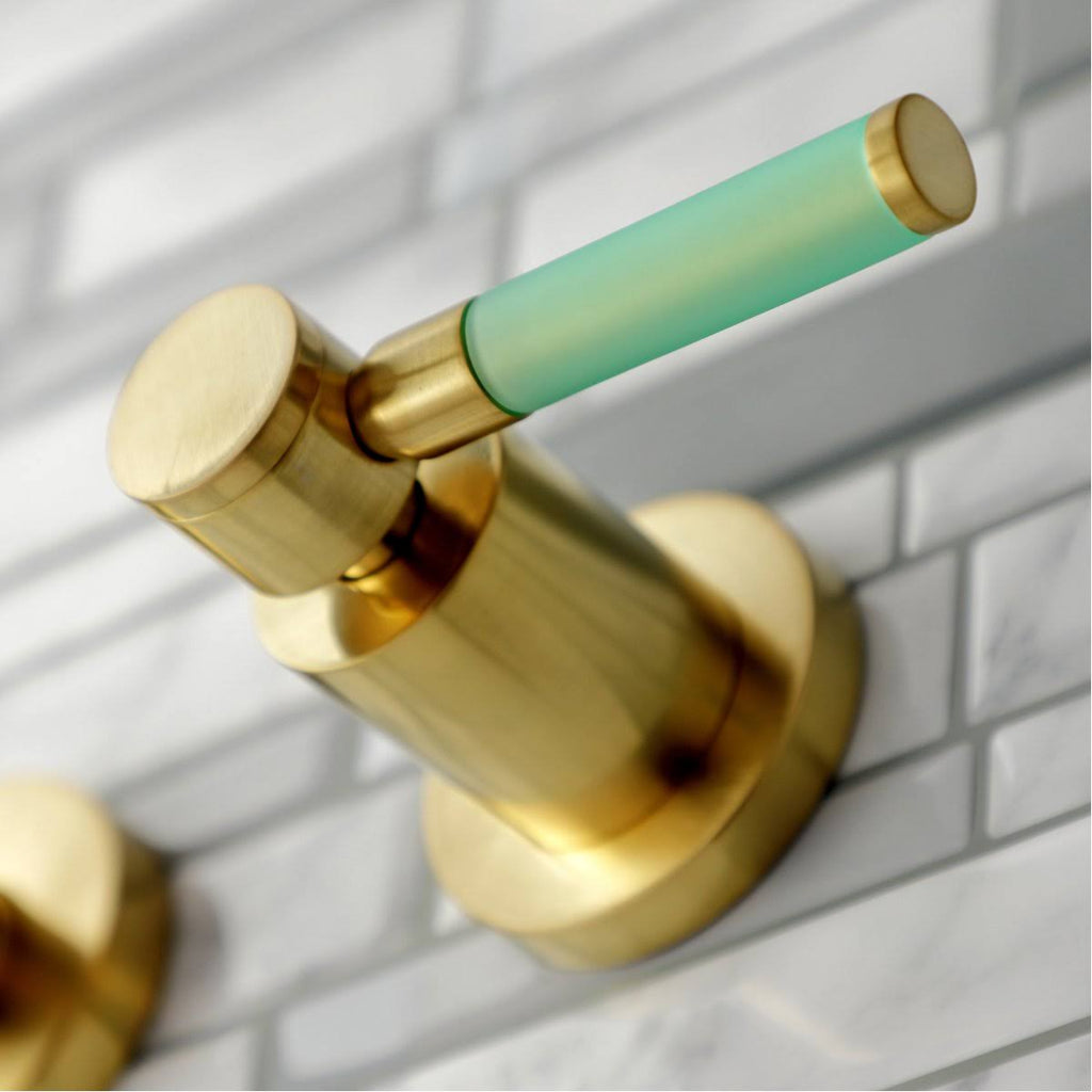2-Handle Wall Mount Bathroom Faucet, Polished Nickel O983015