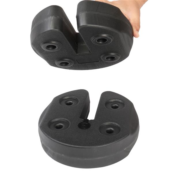 Black Water Fillable Weight Plates for Tent Canopy B8492