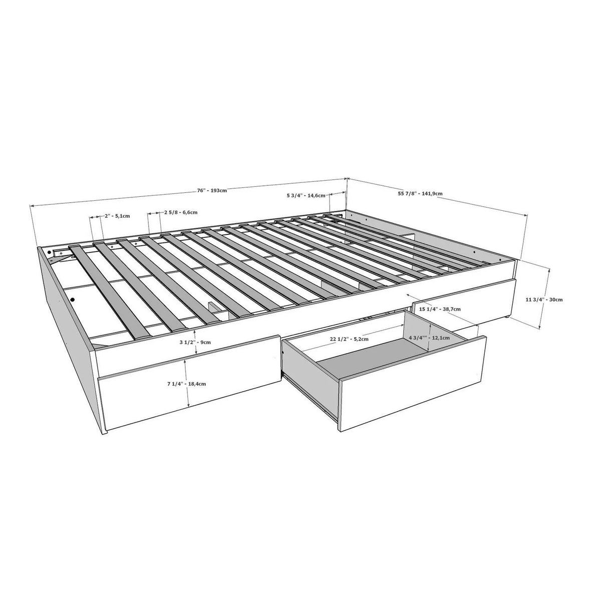 3 Piece Full Size Bedroom Set E9850