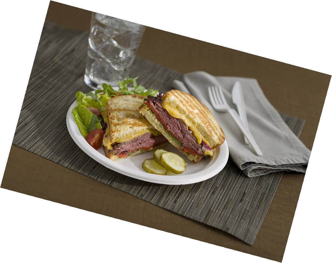 500-Count 9-Inch Compostable Sugar Cane Fiber Plate T4936