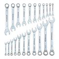 Fully Polished SAE and Metric Combination Wrench Set, 22 Piece N569669