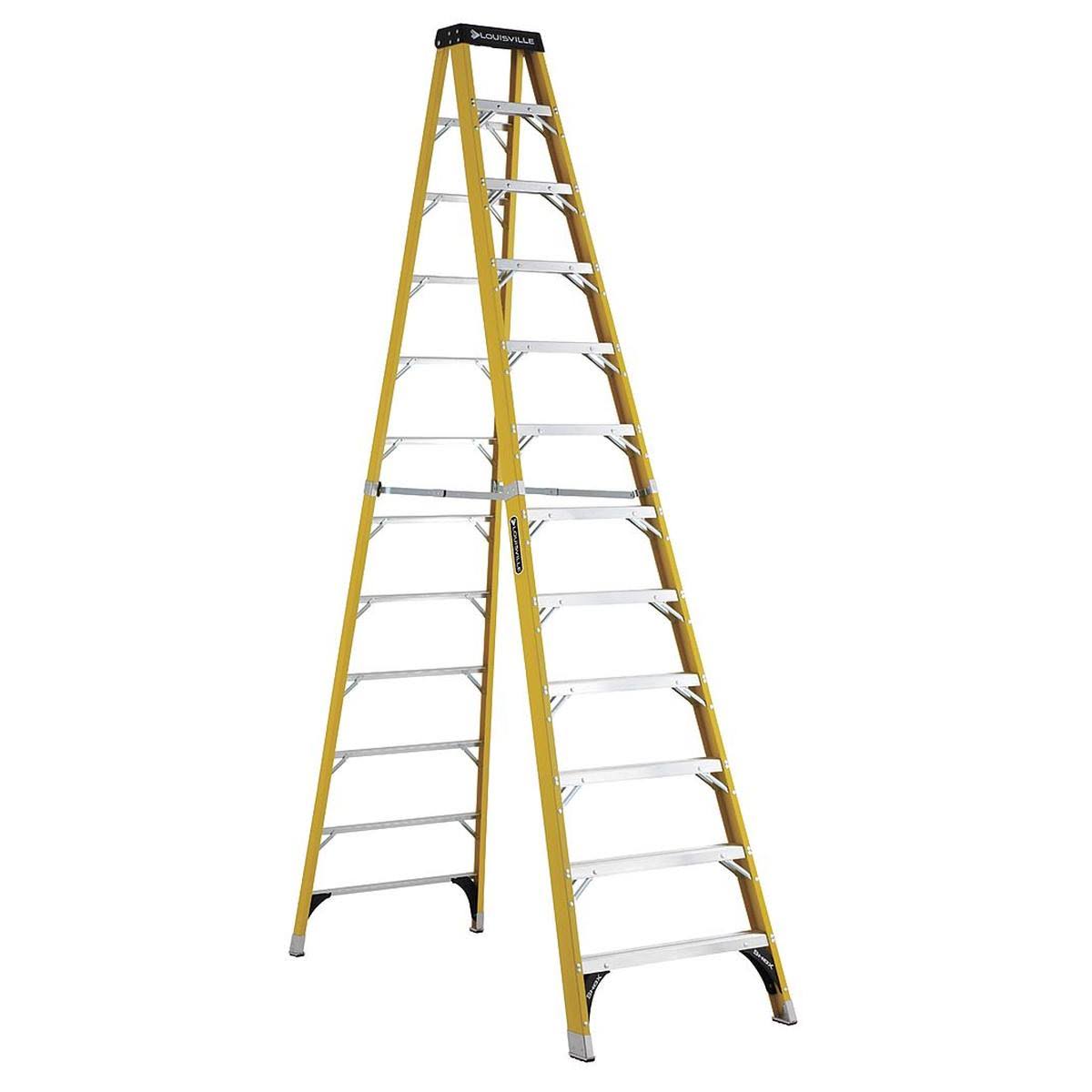12 ft. 375 lb. Load Capacity Fiberglass Stepladder J992