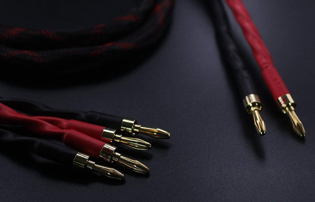 1.5M Bi-Wire Speaker Cable with Banana Plugs, Pack of 2 N595