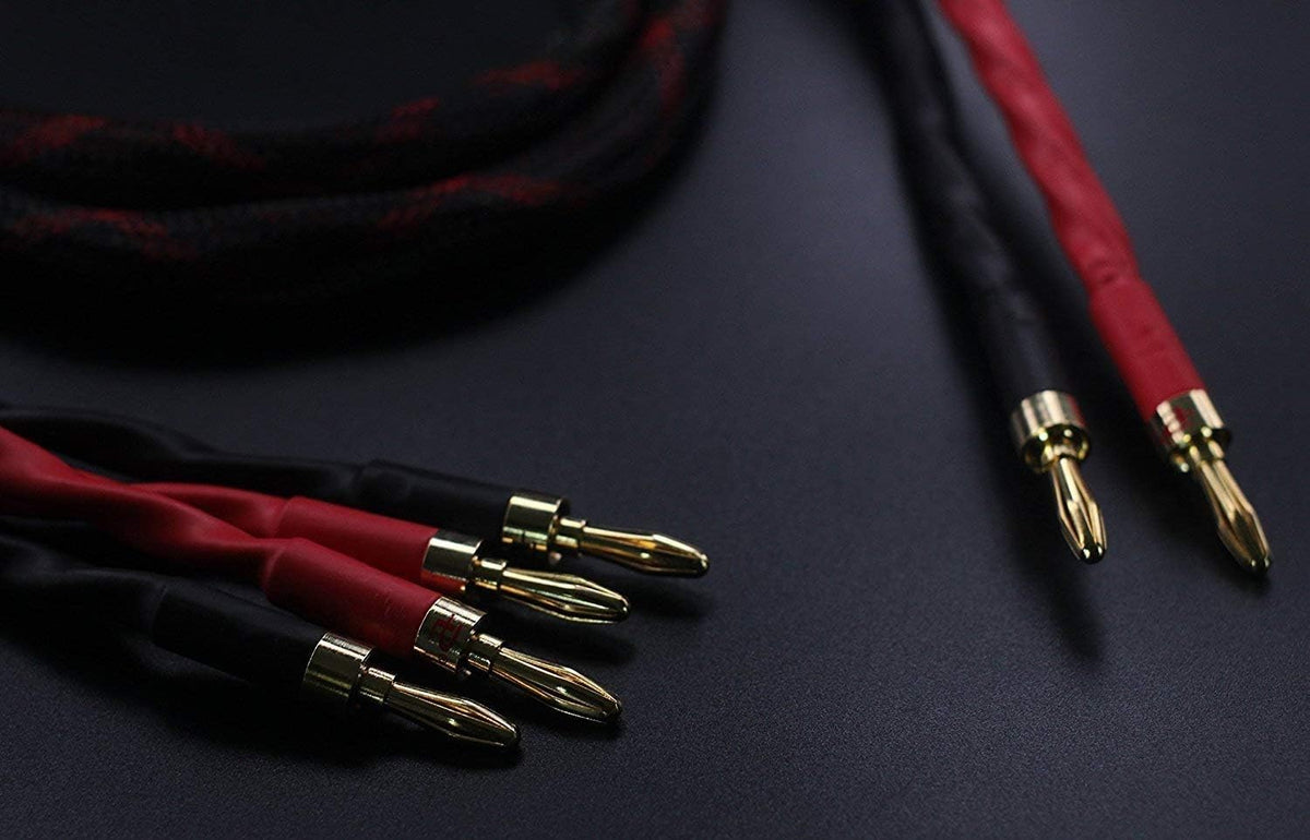 1.5M Bi-Wire Speaker Cable with Banana Plugs, Pack of 2 N595