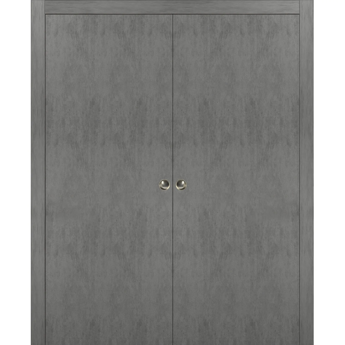 Solid Wood Sliding French Double Pocket Doors with Kit Trims Rail Hardware V173