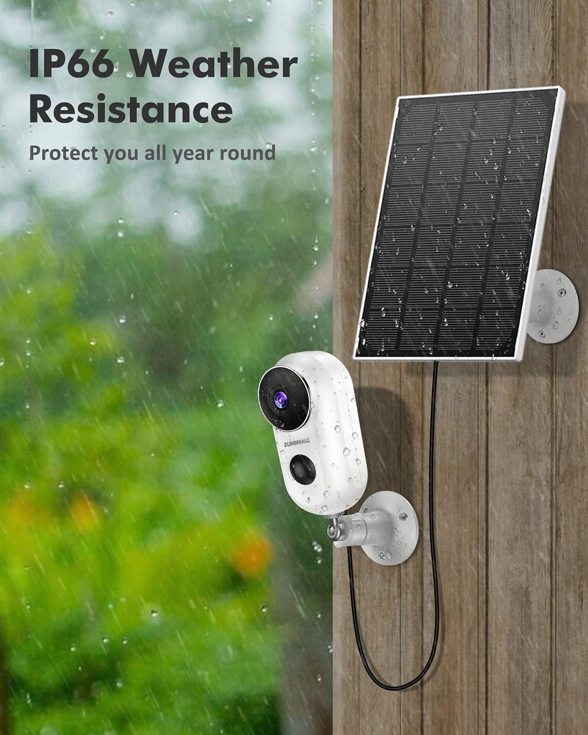 Wireless Security Camera with Solar Panel X93390