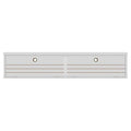 White Floating Entertainment Center M8567