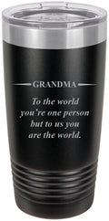 Black Stainless Steel Insulated Tumbler 20 Oz Travel Coffee Mug T9642