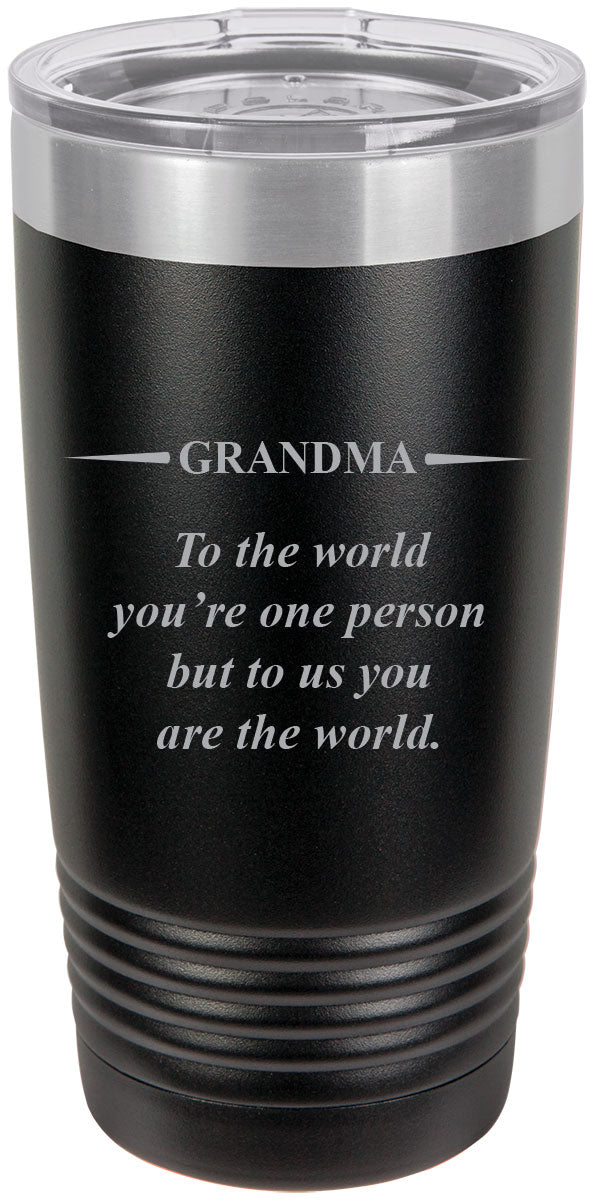 Black Stainless Steel Insulated Tumbler 20 Oz Travel Coffee Mug T9642