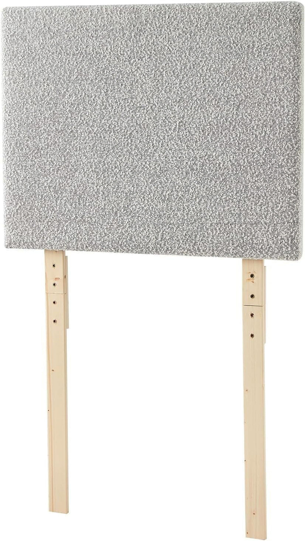 Boucle Gray Cream Headboard with Legs L75945