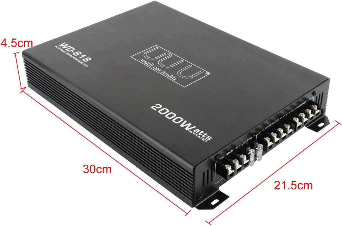 1500W 4 Channel Car Amplifier Pack of 2 K574423
