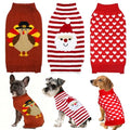 3 Pack Dog Christmas Sweater W2967