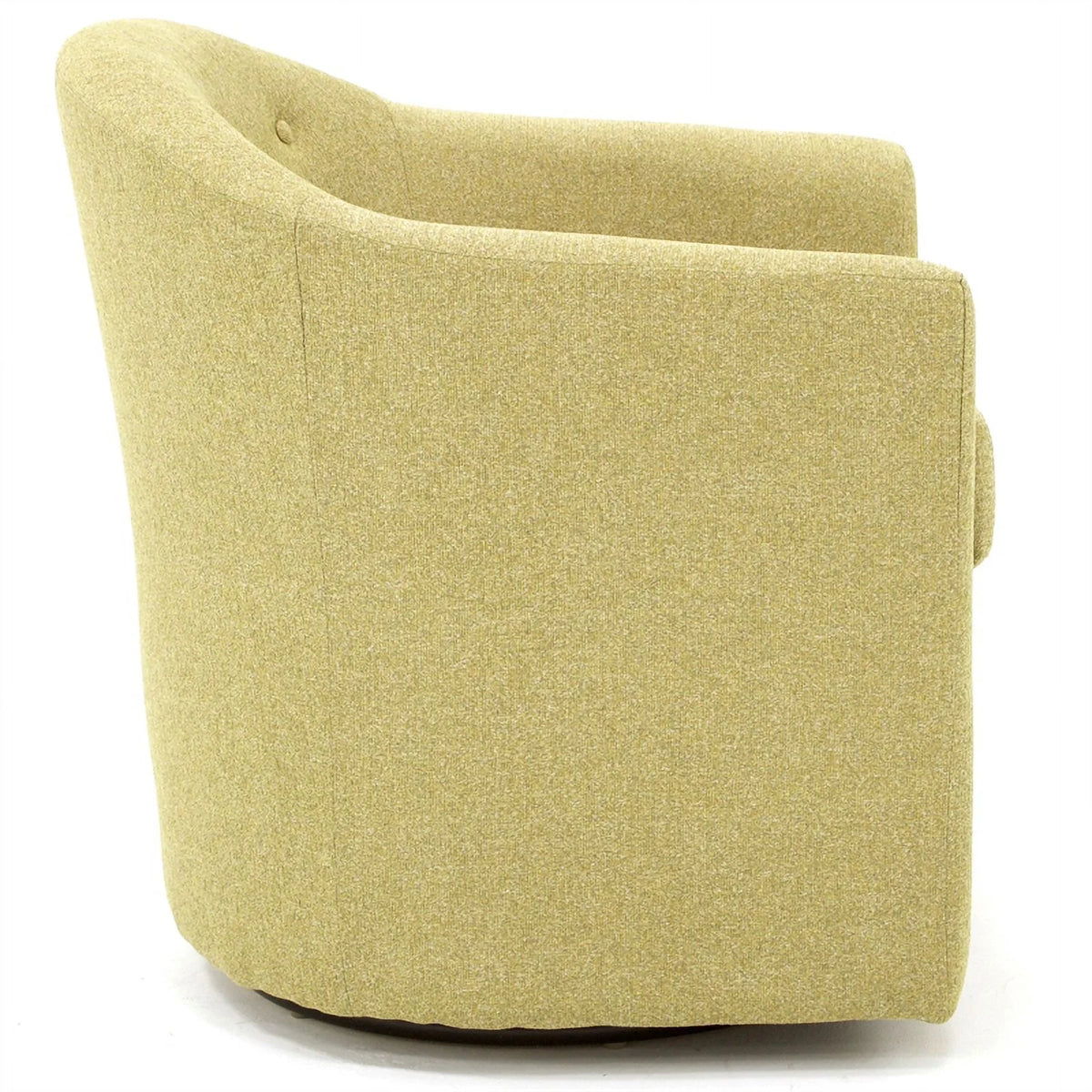 Yellow Fabric Tufted Swivel Chair L102392