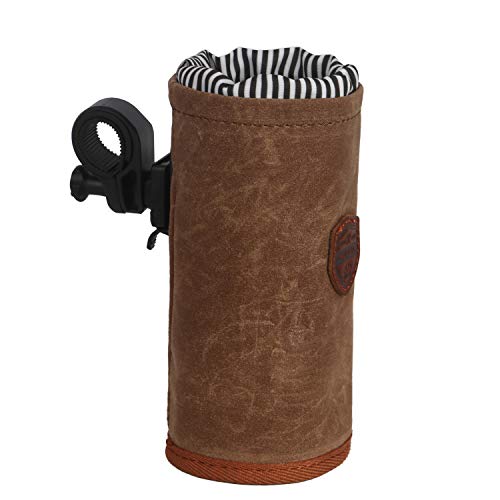 Canvas Bike Handlebar Pouch Water Bottle Cup Holder E3258