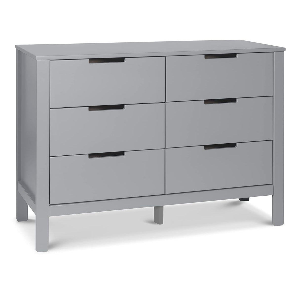 Grey and White 6-Drawer Dresser Q34499