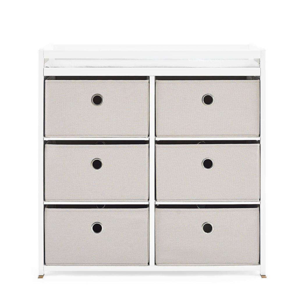 Changing Table with Fabric Bins K84148