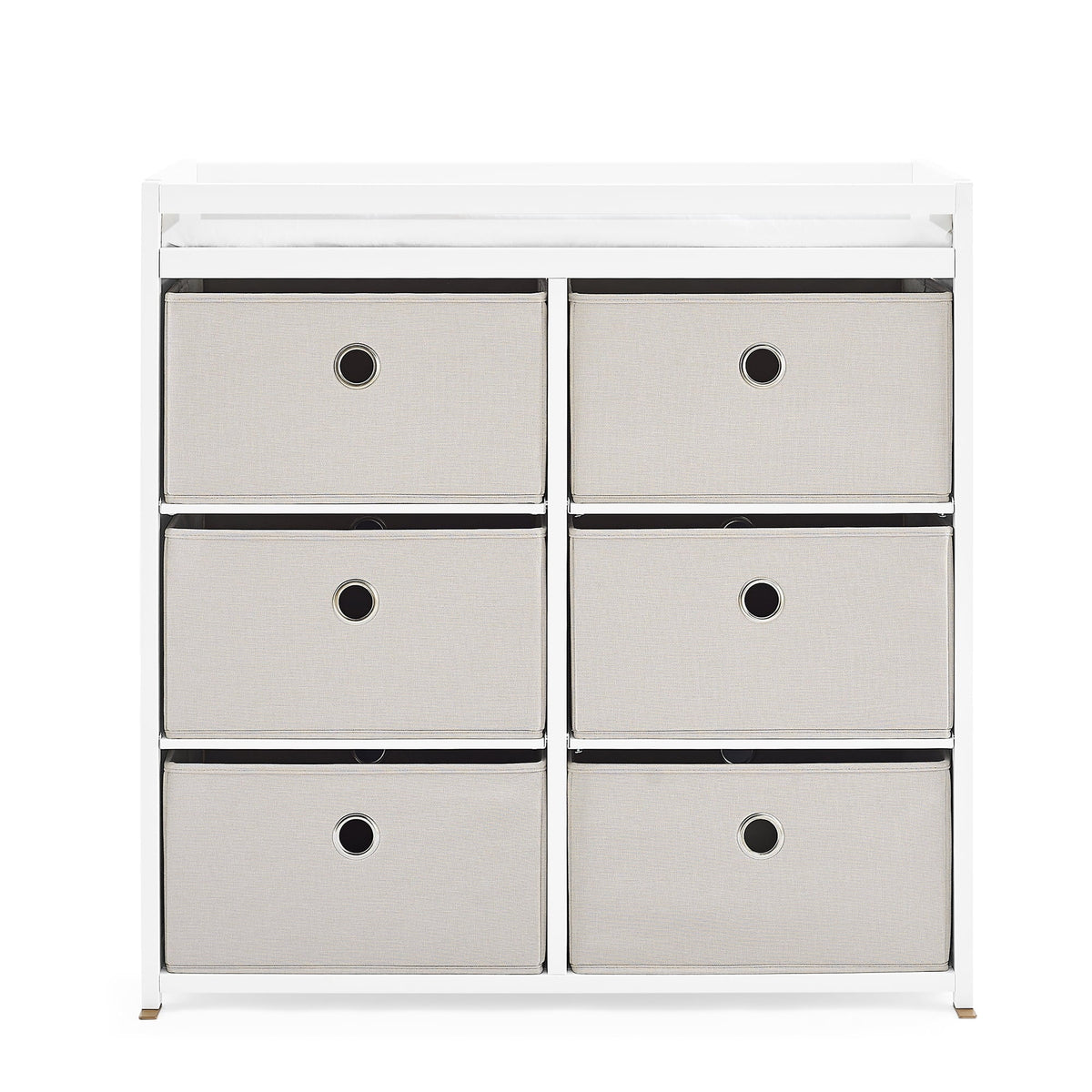 Changing Table with Fabric Bins K84148