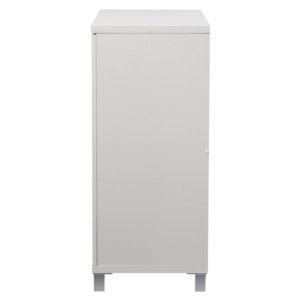 White Wood Entryway Storage Sideboard Cabinet Q2395