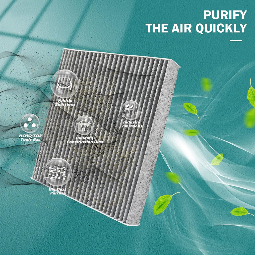 Cabin Air Filter with Activated Carbon Pack of 2 A890156
