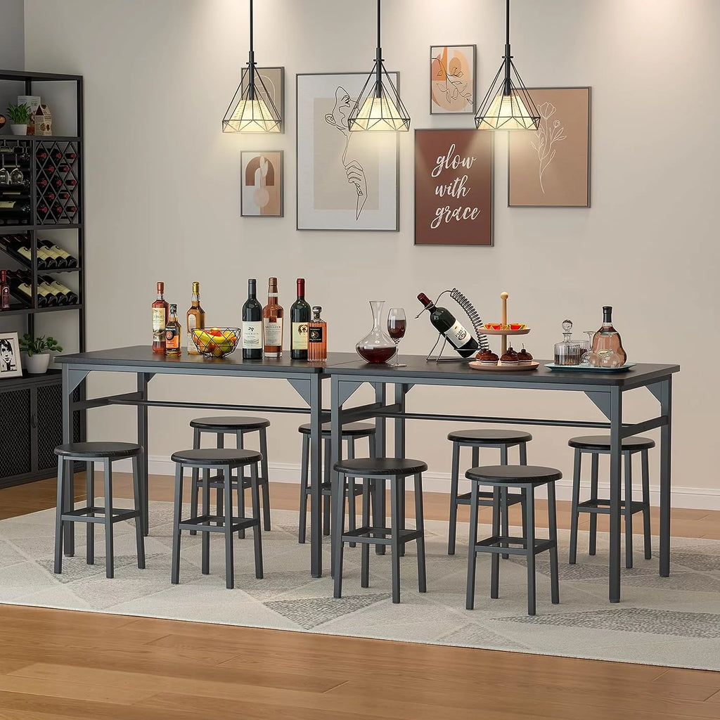 Black Dining Table Set for 4 Q881100