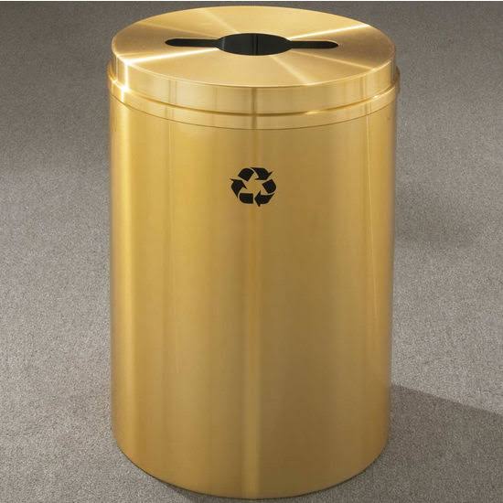 Satin Black Finish Recycling Receptacle L5203
