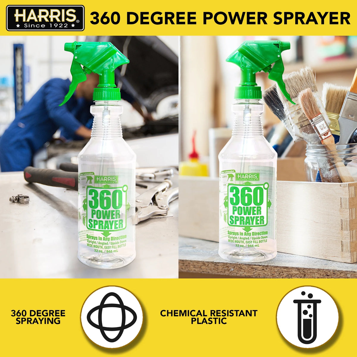 360-Degree Upside Down Spray Bottle 3 Pack 32oz W42061