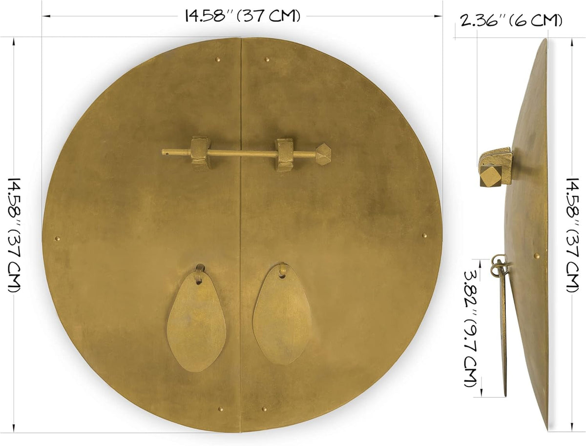 Fat Brass Cabinet Face Plate Backplate Hardware Set Pack of 2 W13999