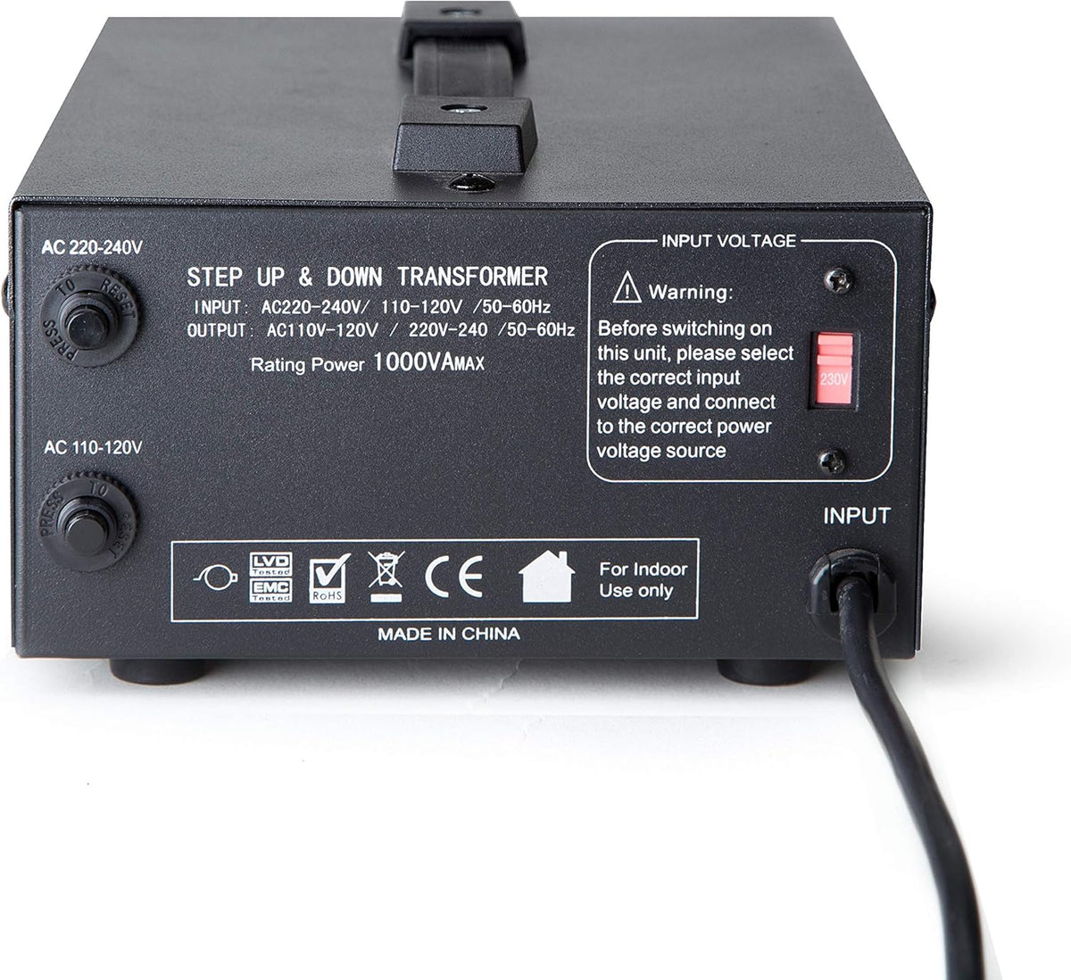 Voltage Converter Transformer 5000-Watt 110V/220V U254535