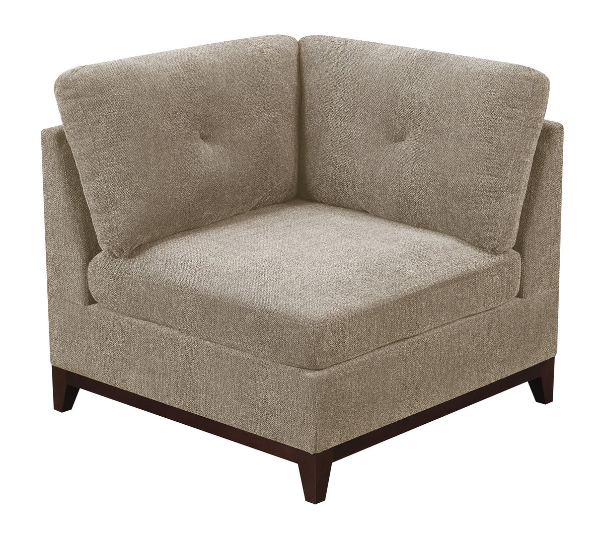Chenille Camel L-Sectional Sofa Set 6pcs Z840