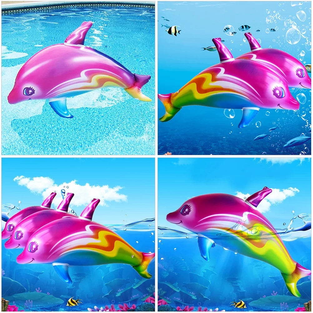 2pcs Big Inflatable Dolphin Toys G2561
