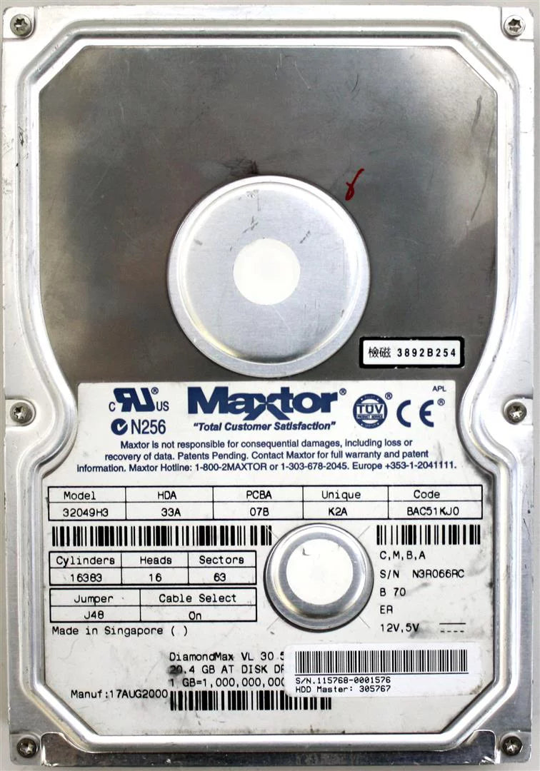 20GB Hard Drive C27304