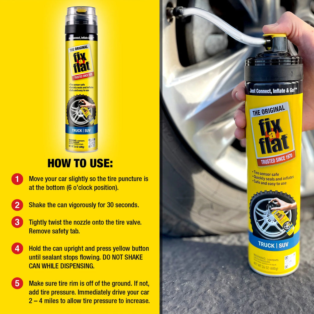 Aerosol Emergency Flat Tire Repair and Inflator 24 oz O19999