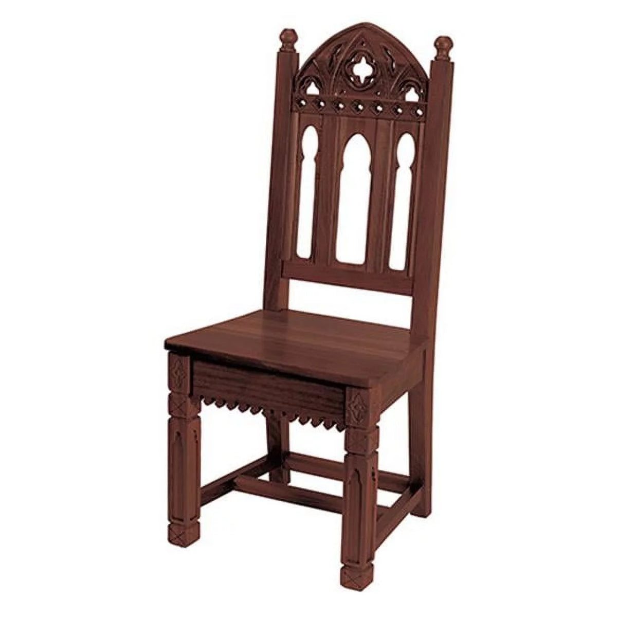 Gothic Side Chair - Walnut N7722