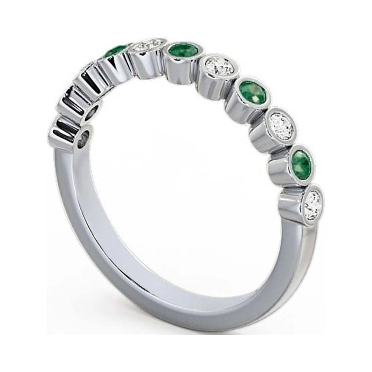 14K White Gold Diamond Eternity Band M79156