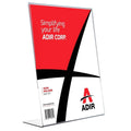 Clear Acrylic 8.5" x 11" Slant Back Sign Holder 3 Pack K718