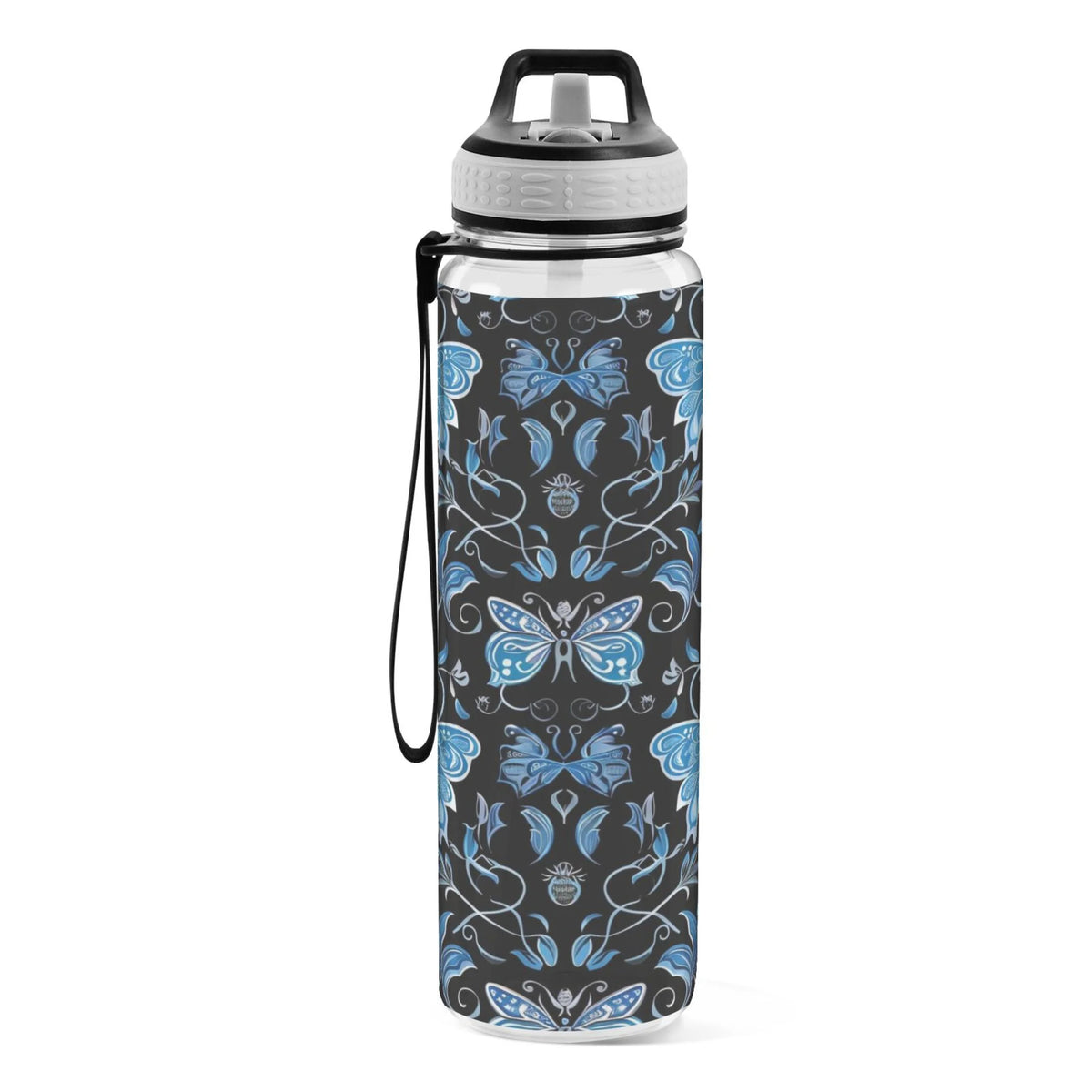 Blue 32oz Triton Sports Water Bottle with Straw L4199