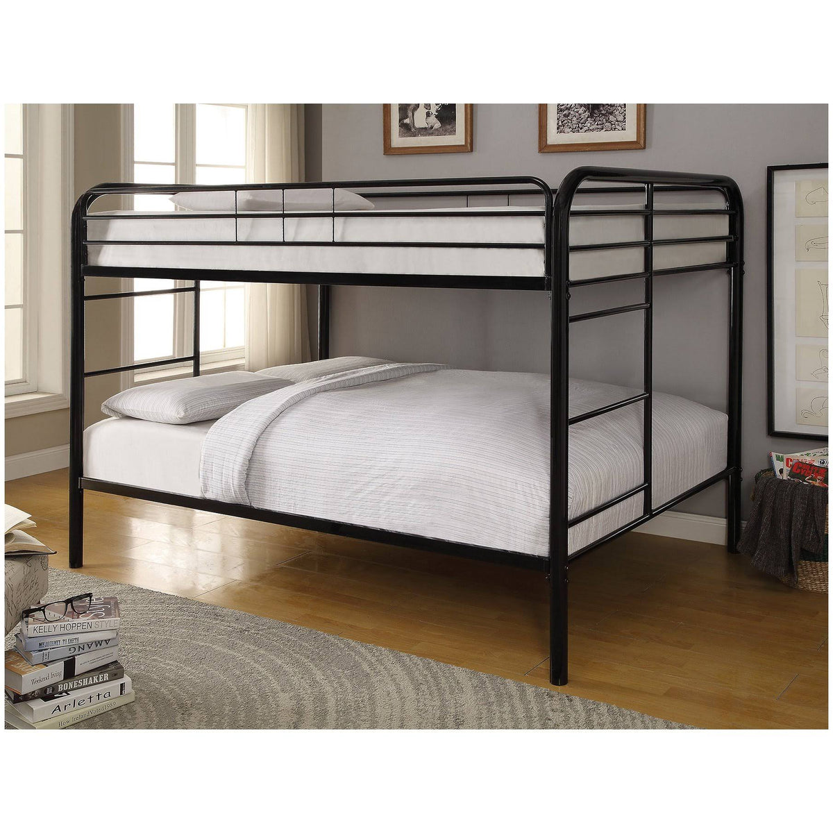 Black Full Bunk Bed J550890