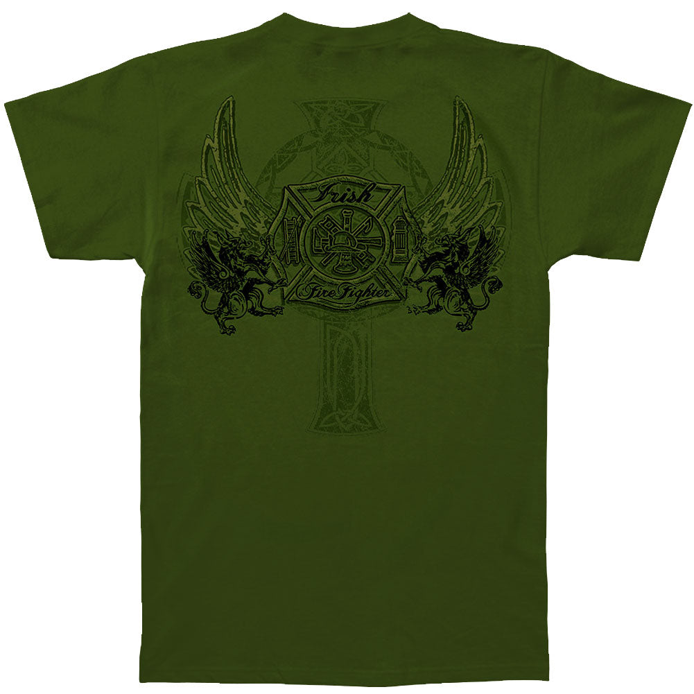 Military Green Cotton Firefighter T-Shirt K69291
