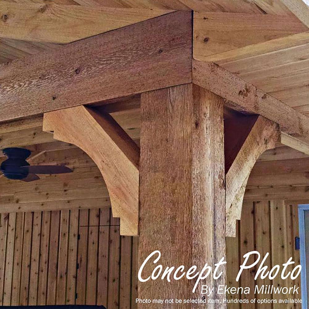 6x22W x 22x22D x 30x22H Rough Sawn Brace, Douglas Fir Y129