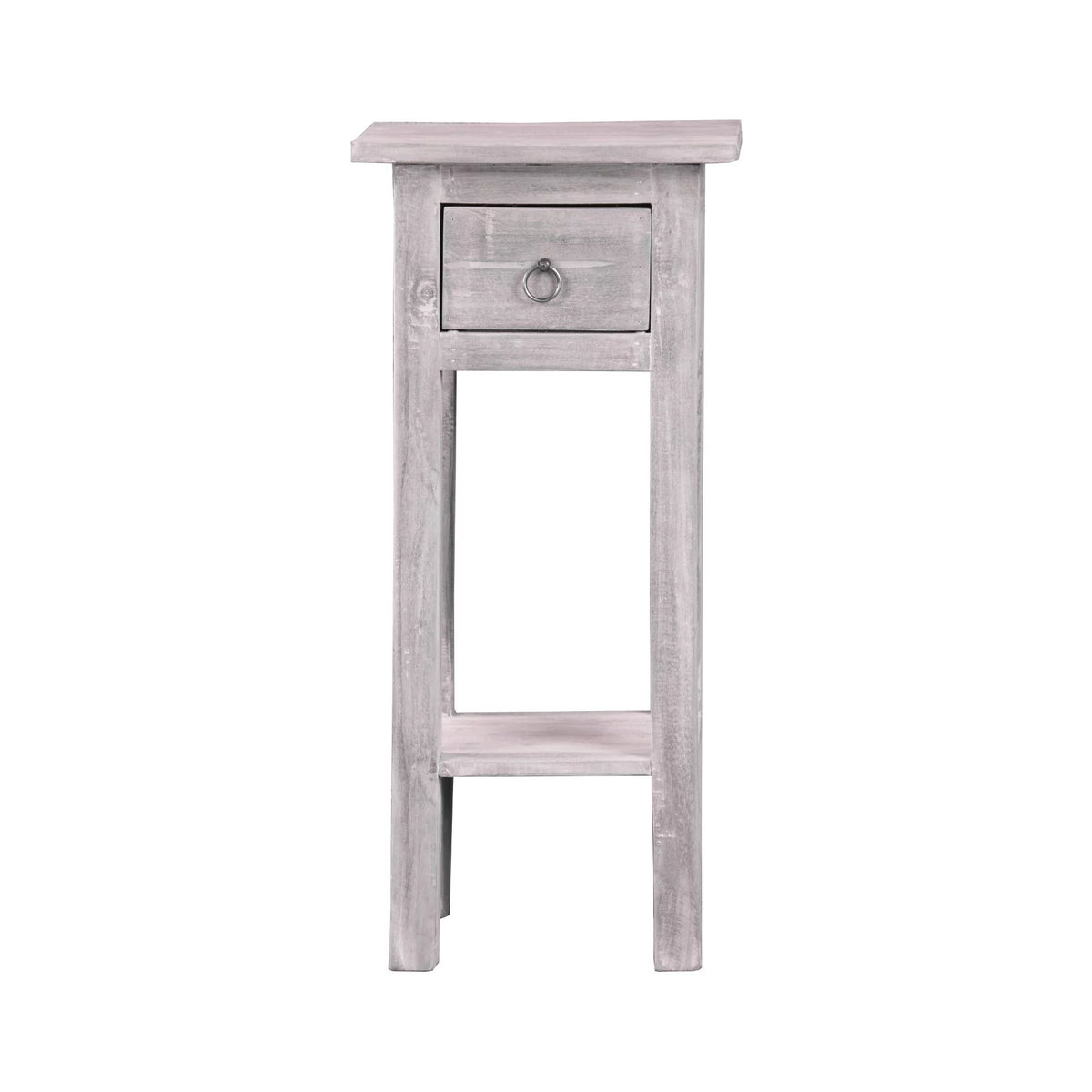 Gray Solid Distressed Narrow Side Table Q316736