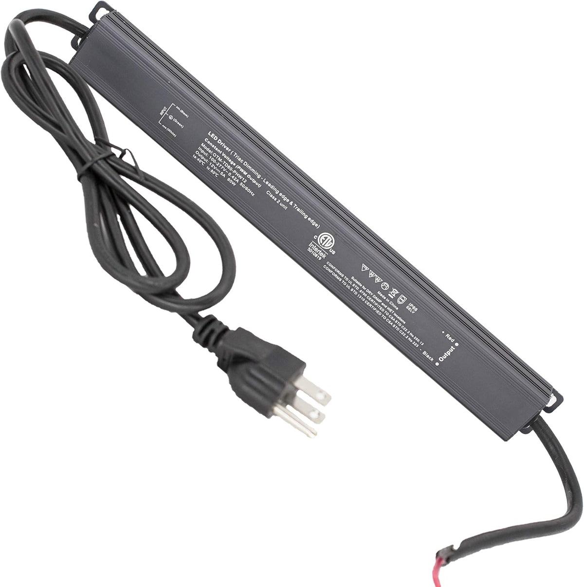 24v 60W Dimmable LED Driver Power Supply, Pack of 2 L591