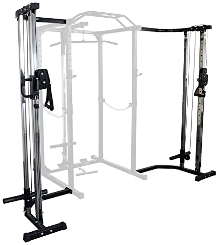Adjustable Power Cage with J-Hooks and Safety Straps A43607